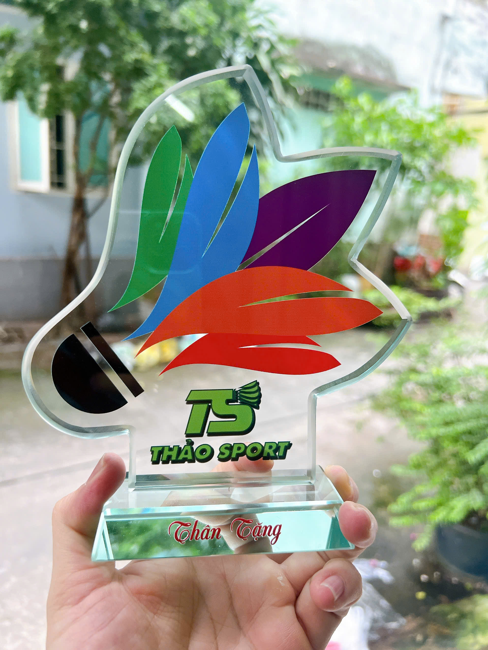 Cúp Thủy Tinh Cầu Lông