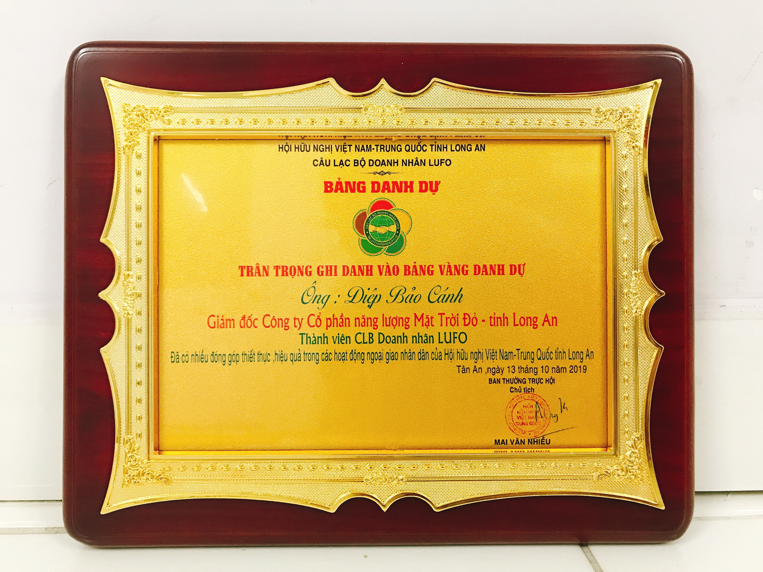 Kỷ Niệm Chương gỗ số 7